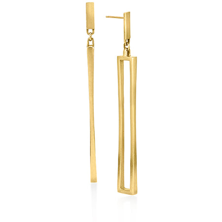 Rectangular Drop Earrings